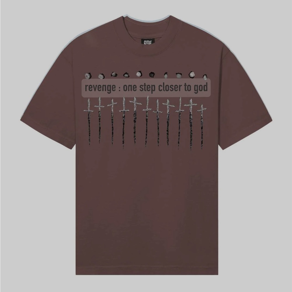 Revenge Clothing Army Green Closer to God Graphic Tee